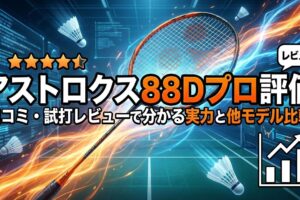 アストロクス88Dプロ評価｜口コミ・試打レビューで分かる実力と他モデル比較