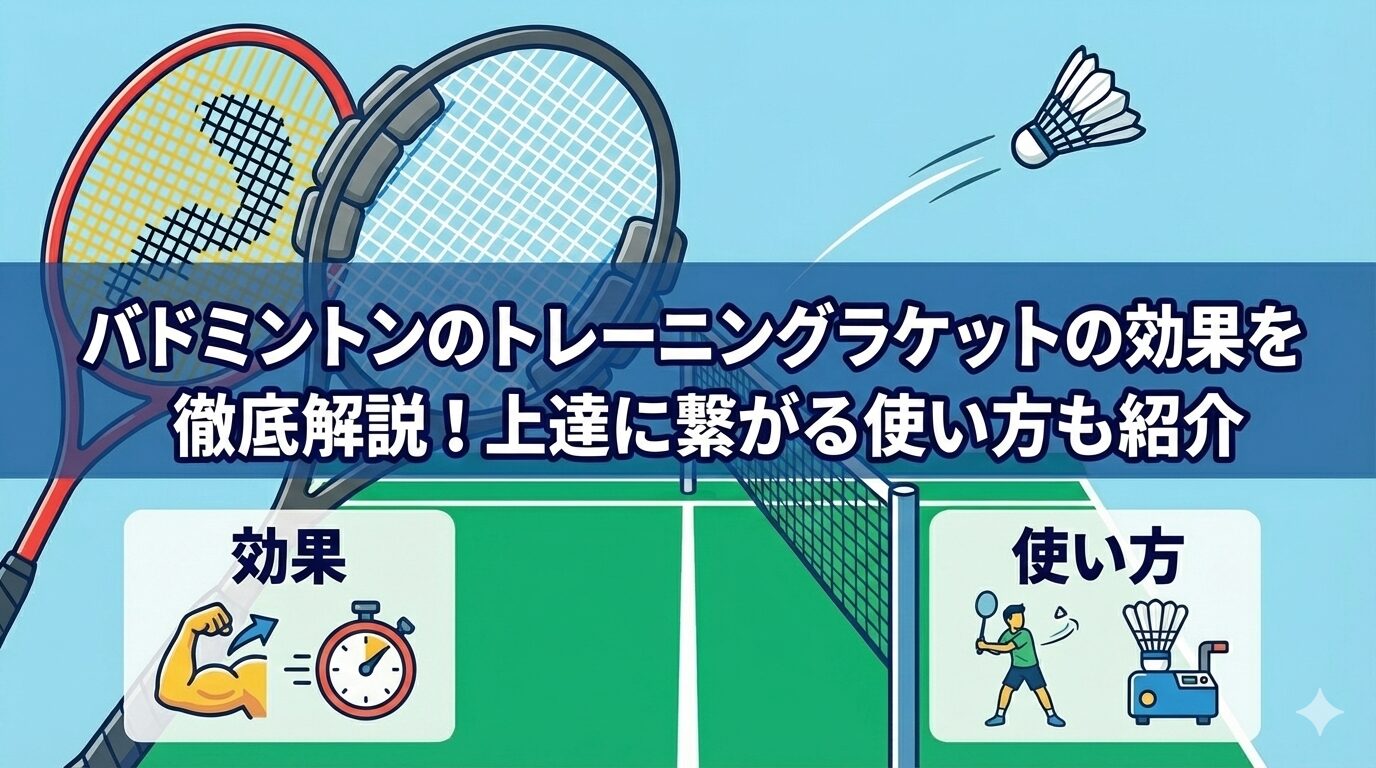 バドミントンのトレーニングラケットの効果を徹底解説！上達に繋がる使い方も紹介