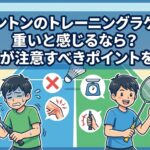 バドミントンのトレーニングラケットが重いと感じるなら?初心者が注意すべきポイントを解説!