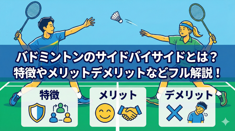 バドミントンのサイドバイサイドとは？特徴やメリットデメリットなどフル解説！