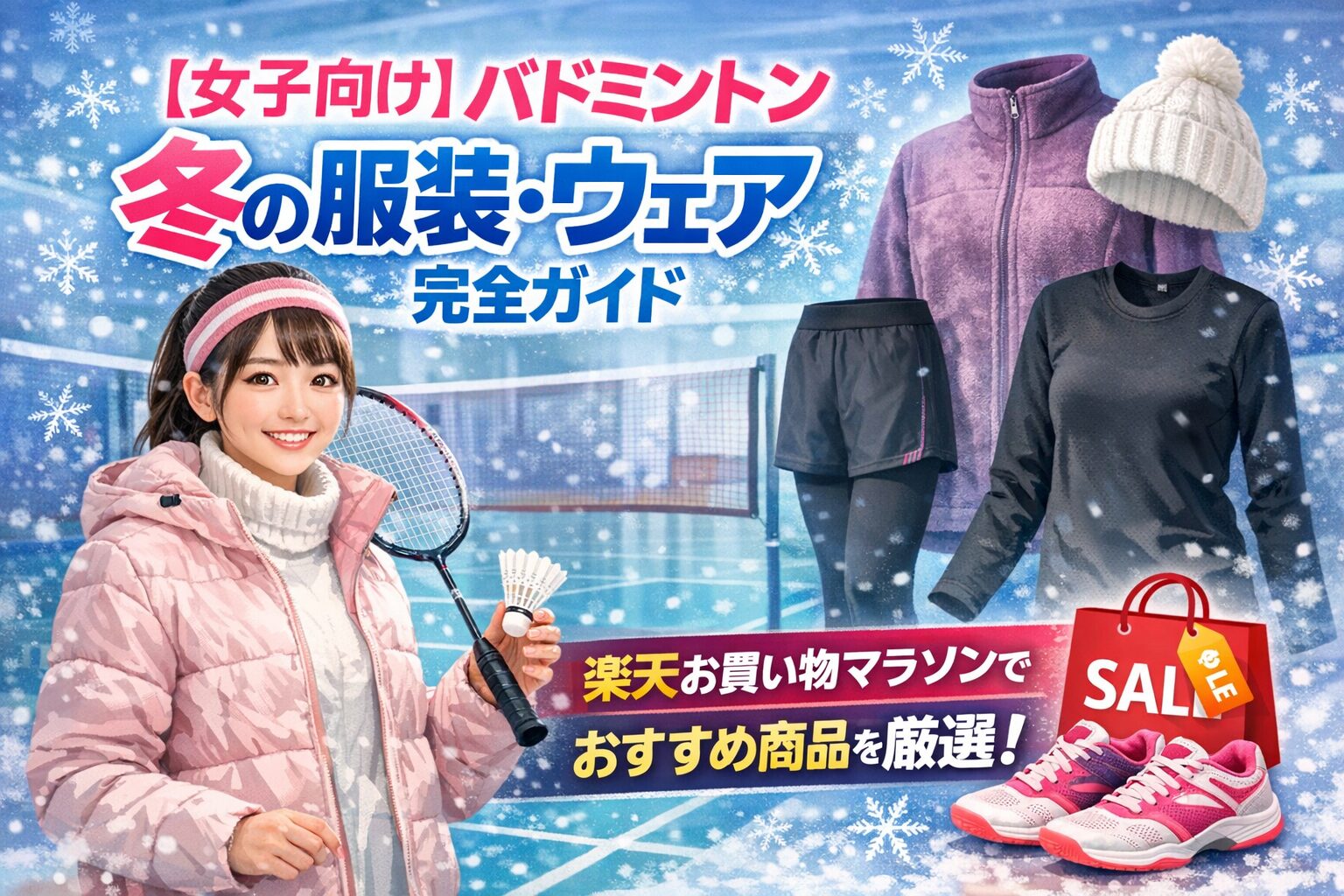 【女子向け】バドミントン冬の服装・ウェア完全ガイド｜楽天お買い物マラソンでおすすめ商品を厳選