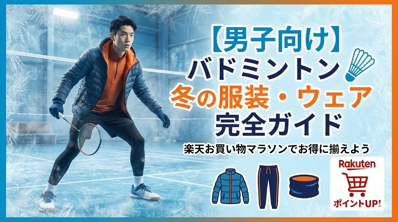 【男子向け】バドミントン冬の服装・ウェア完全ガイド|楽天お買い物マラソンでお得に揃えよう