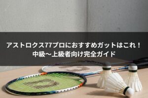 アストロクス77プロにおすすめガットはこれ！中級〜上級者向け完全ガイド