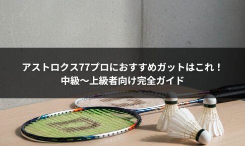アストロクス77プロにおすすめガットはこれ！中級〜上級者向け完全ガイド