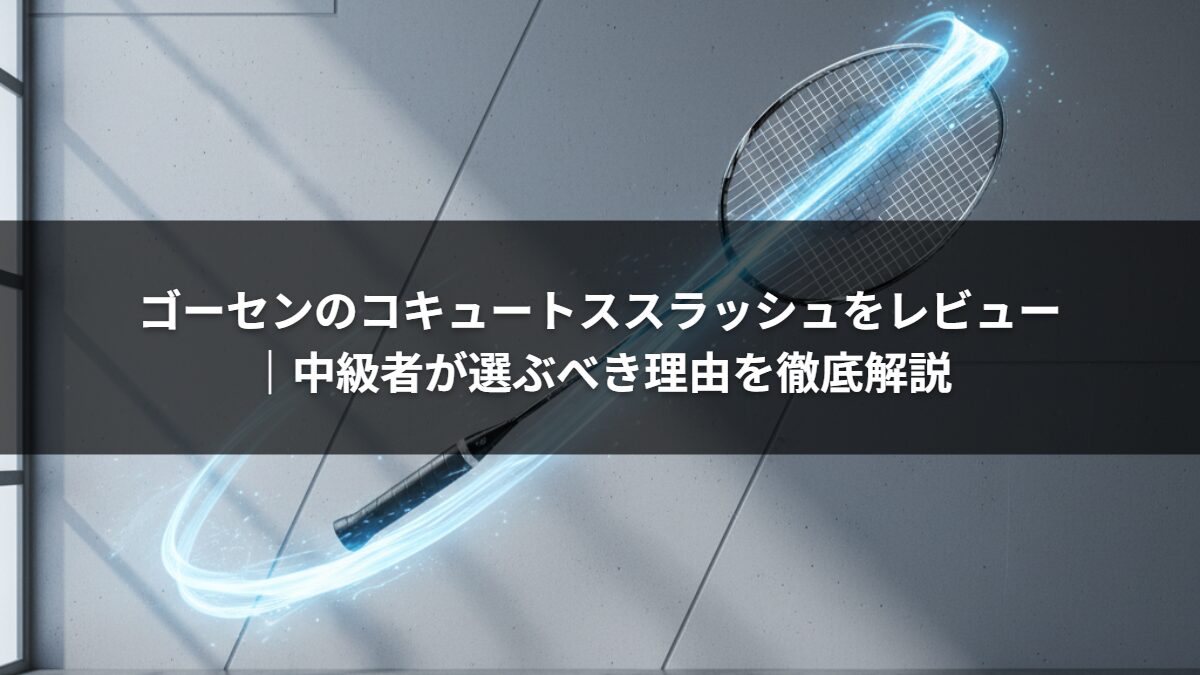 ゴーセンのコキュートススラッシュをレビュー｜中級者が選ぶべき理由を徹底解説